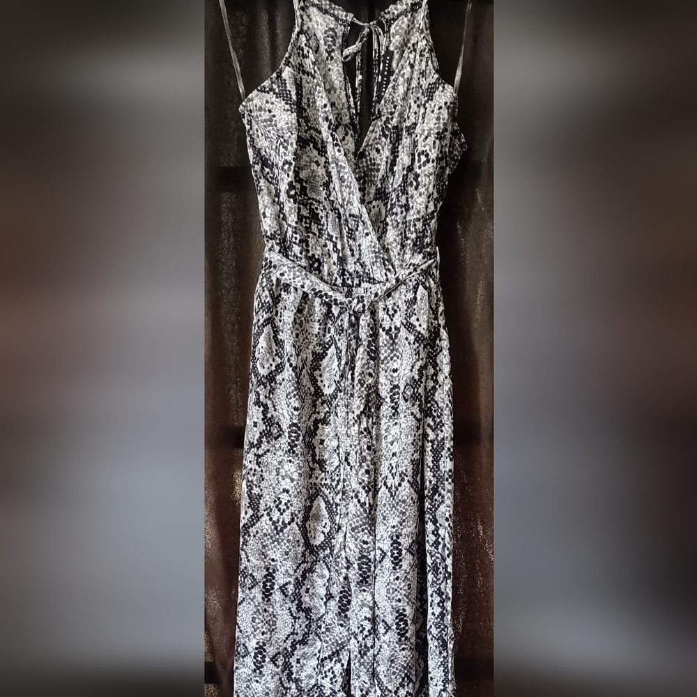 Snakeskin Print Summer Jumpsuit